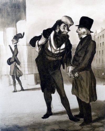 Robert Macaire Agente de Negocios, ilustración de 